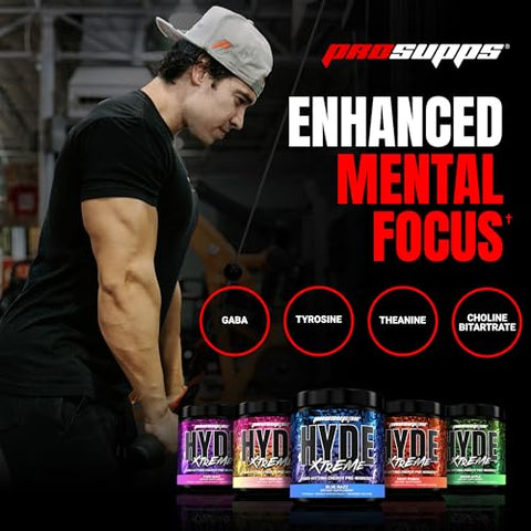 Mr. Hyde® Xtreme – Energético em Pó Pré-Treino de Alta Performance – Energia Intensa e Duradoura, Bombas Musculares – 300g - PROSUPPS