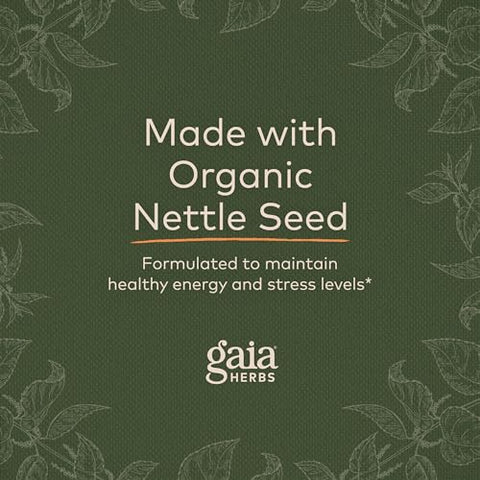 Energy Vitality – Suplemento Energético para Manter Níveis Saudáveis de Energia e Estresse – com Ginkgo, Ginseng, Chá Verde e Urtiga* – 60ml Líquido Vegano - Gaia Herbs