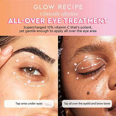 Creme Iluminador para os Olhos com Vitamina C de Goiaba – Hidratante com Niacinamida e Peptídeos (30g) - Glow Recipe