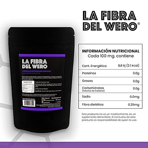 La Fibra del Wero - FIBRA DEL WERO | Fibra de Cacto com Frutas de Goji | Suplemento 100% Natural | Pacote “Mês e Meio” | Marca FIBRA DEL WERO