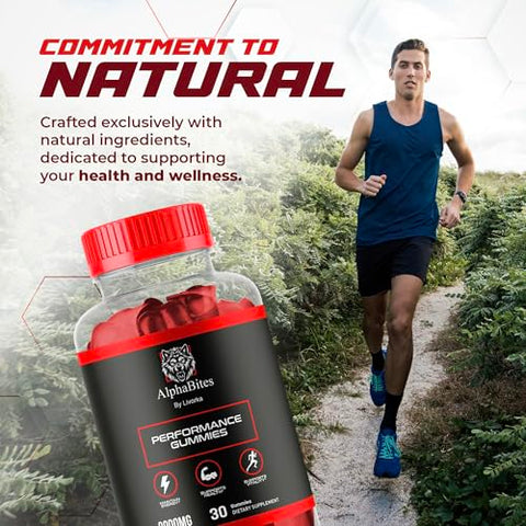 LIVORKA - Alpha Bites Gummies 9000 MG – 5 Pacotes, Fórmula Avançada, Resenha, 150 Gomas