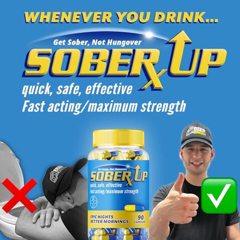 SOBER UP - Remédio de Máxima Potência – Marca: Maximum Strength – 30g