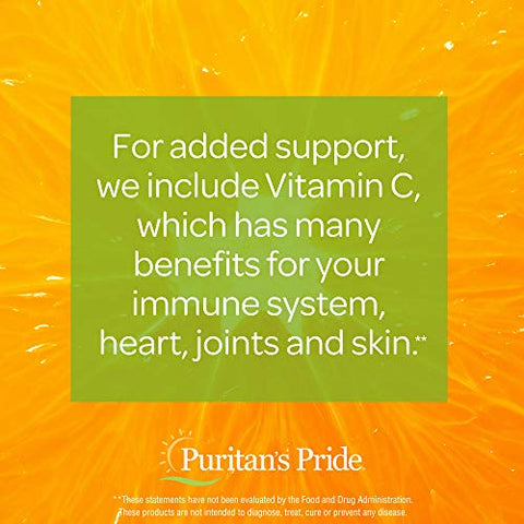Puritan's Pride - Puritan’s Pride Quercetin Complex com Vitamina C, Suporte para a Saúde Respiratória Superior, 100 comprimidos