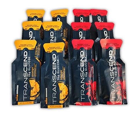 Alitaver - Transcend Gel de Glicose 15g – Sabor Laranja | Energia Rápida | Marca Transcend