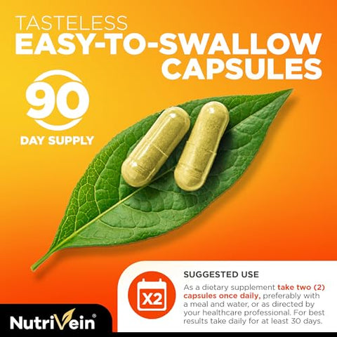 Vitamina C Lipossomal 1650mg – 180 Cápsulas – Ácido Ascórbico de Alta Absorção – Fortalece o Sistema Imunológico - Nutrivein