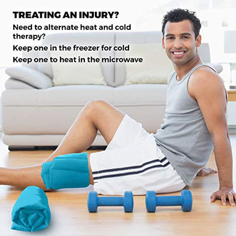 ComfortCloud - Conjunto de 2 Almofadas Térmicas Naturais para Alívio de Dor nas Costas, Pescoço e Ombros, Nervos, Cãibras, Lombar Inferior