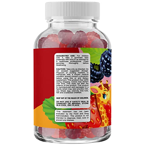 Phytoral - Gomas de Fibra Sem Açúcar para Crianças – Deliciosas e Nutritivas Gomas de Fibra para Crianças, Suplemento Sem Açúcar para Suporte Digestivo e Imunológico – Vegano, Kosher, Sem Glúten, Rico em Fibras (ML/G)