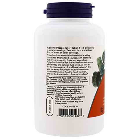 NOW Foods - Now Foods – Potássio Gluconato 99mg – 250 Comprimidos