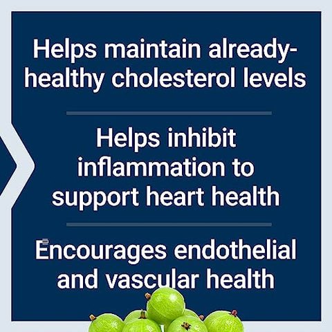 Advanced Lipid Control – Extrato de Amla, Groselha Indiana – Saúde do Coração e Endotelial – Vegetariano, Sem Glúten – 60 Cápsulas - Life Extension