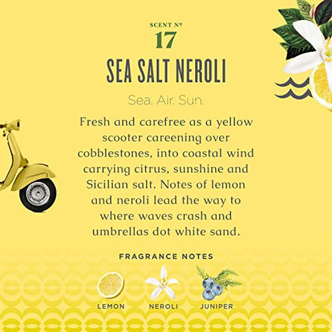 Recarga de Sabonete Líquido Caldrea, Gel de Aloe Vera, Óleo de Oliva e Óleos Essenciais para Limpar e Condicionar, Fragrância de Sal Marinho e Neroli, 946 ml