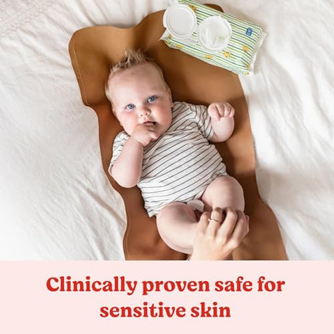 HUGGIES - Huggies Natural Care Lenços Umedecidos para Bebês Sensíveis, Hipoalergênicos, 99% Água Purificada, 3 Pacotes de Reposição (624 Lenços no Total) – Embalagem Variada