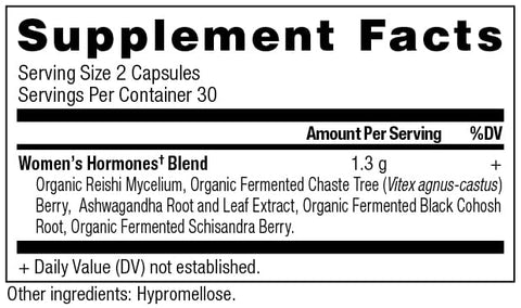 Women’s Hormones: Reduz o Estresse, Energia e Equilíbrio Hormonal – 60 Cápsulas - Ancient Nutrition