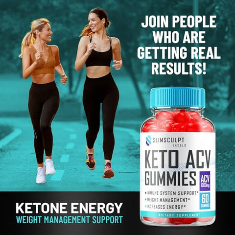 Indelo - (2 Pacotes) Gomas de Perda de Peso Slimsculpt Keto ACV – Fórmula Avançada Slim Sculpt Keto mais Gomas de ACV de Vinagre de Maçã – Suplemento Dietético Slimsculpt ACV Gummies – Avaliações