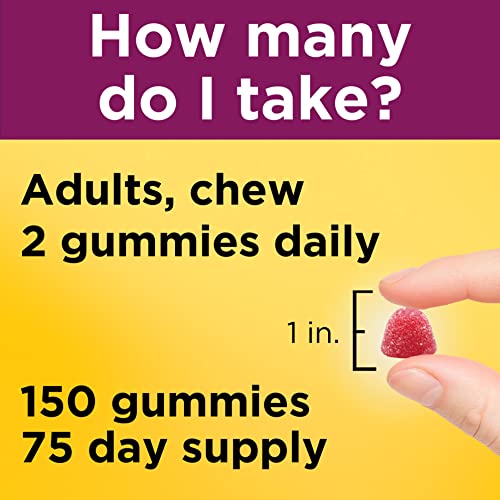 Multivitamínico Feminino com Ômega-3, Suporte Nutricional Diário para Mulheres, 150 Gomas, Suprimento de 75 Dias - Nature Made