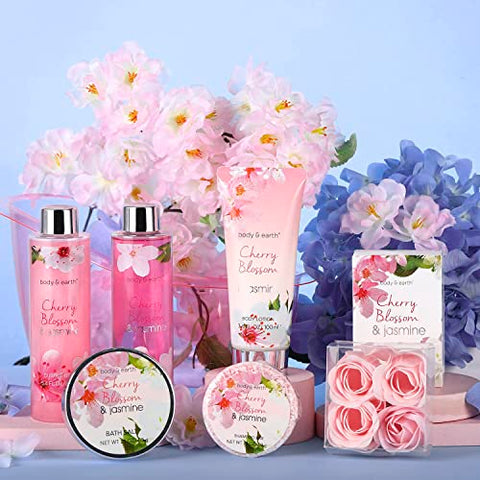 BODY & EARTH - Cesta de Presente para Mulheres – Corpo: Produtos em ml e g