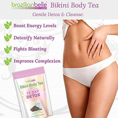 Brazilian Belle - Chá Detox Bikini Body – Desintoxica, Aumenta Energia e Melhora a Pele (Detox de 15 Dias)