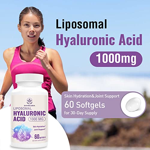 Sambugra - Cápsulas de Ácido Hialurônico Lipossomal com 1000mg de Ácido Hialurônico – Alta Bioacessibilidade