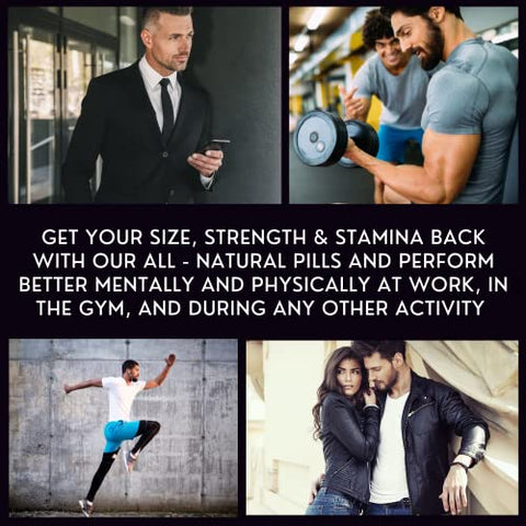 KUR Live Simply - Suplemento Hombre para Aumento Masculino – Ganhe 2 cm em 60 Dias com Nossas Pílulas de Ampliação para Homens – Crescimento Muscular, Aumento de Tamanho, Força e Resistência – Impulsionador de Energia, Performance e Resistência