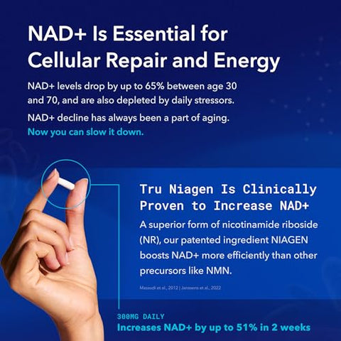 Booster de NAD com Hidratação | Aumente sua Energia e Vitalidade - TRU NIAGEN
