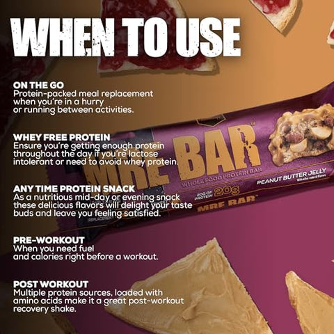 MRE Bar de Proteína, Bolo Alemão de Chocolate – Contém Óleo MCT 20g de Proteína de Alimentos Integrais – Fácil Digestão, Barra de Substituição de Refeição com Baixo Teor de Açúcar e Equilíbrio de Macros (12 Barras) - REDCON1