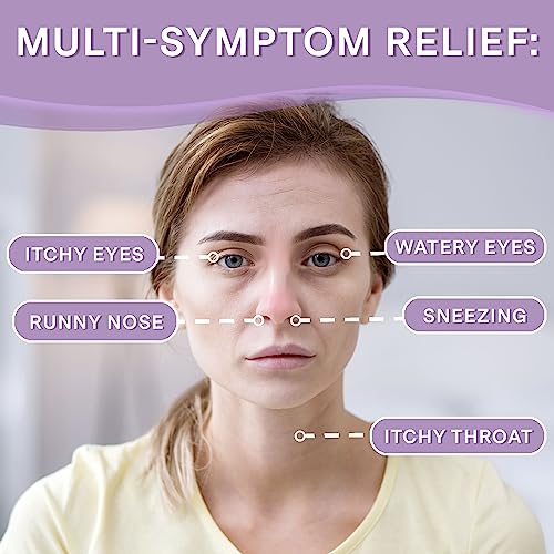 Fexofenadine Hydrochloride 180mg (200 Comprimidos) – Medicamento para Alergia Não Sonolento Fabricado nos EUA – Alívio de Alergia Durante 24 Horas para Coriza, Coceira nos Olhos - Curist
