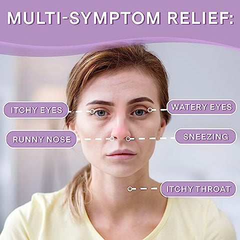 Fexofenadine Hydrochloride 180mg (200 Comprimidos) – Medicamento para Alergia Não Sonolento Fabricado nos EUA – Alívio de Alergia Durante 24 Horas para Coriza, Coceira nos Olhos - Curist