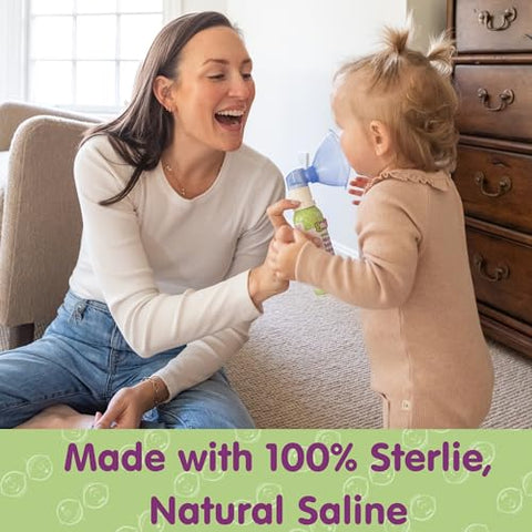 Micro-Mist Inalador Salino, Alívio de Congestão Nasal para Bebês, Spray Nasal para Crianças, Recomendado por Pediatras, HSA/FSA Elegível, 50ml Inodoro – Pacote de 1 - Boogie