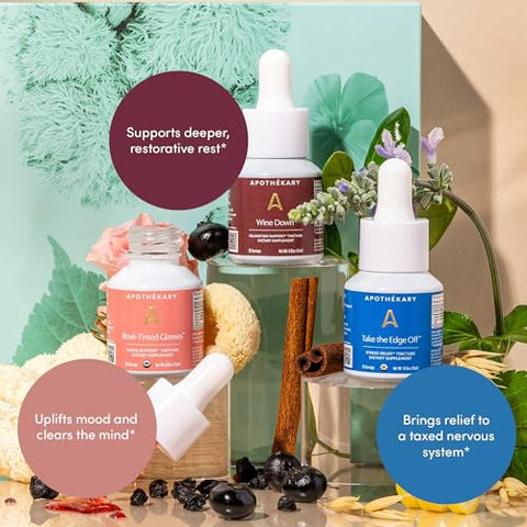 Conjunto de Mini Tinturas Herbais Apothékary Free Spirit, Vermelho, Branco – 100% Natural e Poderoso