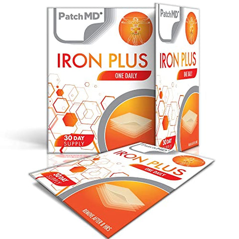 Patches Tópicos de Ferro Plus – Suprimento de 30 Dias - PatchMD