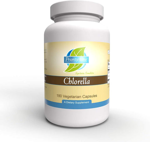 Vitamins Chlorella 180 Cápsulas Vegetarianas Suporte para um Sistema Imunológico Saudável - Priority One