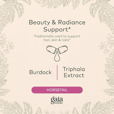 Hair, Skin – Fórmula Natural para Cabelo e Pele – 60 Cápsulas - Gaia Herbs