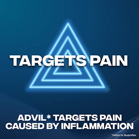 Dual Action Caplets 144 Unidades – Alívio de Dor nas Costas por 8 Horas – 250mg Ibuprofeno e 500mg Acetaminofeno por Dose - Advil