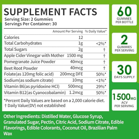 Maxxi Clean - 3 Pack Gummies Keto ACV – Fórmula Avançada com B12, Romã e Beterraba – Vegano – 180 Gummies