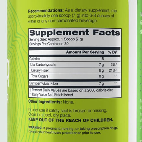 NATURE'S CALLING - NATURE’S CALLING – Suplemento de Fibra Natural | Suave | Não-OGM | Baixo FODMAP | Sunfiber | Prebiótico, 30 Porções (210g)