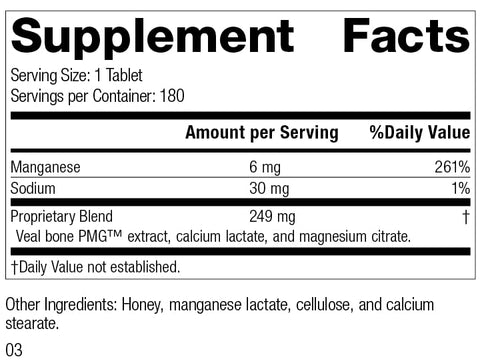 Standard Process Inc. - Standard Process Biost – Suplemento para Saúde dos Dentes e Ossos com Citrato de Magnésio de Alimentos Integrais, Lactato de Cálcio, Manganês e Mais – 180 Comprimidos