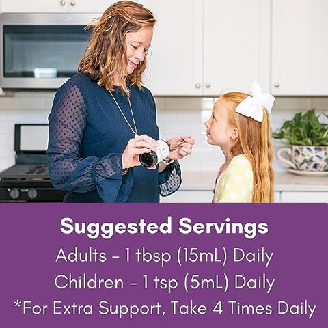 Elderlane - Xarope de Sabugueiro Elderberry Shots – Suporte Imunológico para Crianças – Marca Elderberry – 100ml