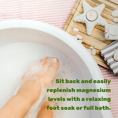 DEAL SUPPLEMENT - Unscented Magnesium Flakes, 10lbs – Pure Magnesium Chloride – Natural Epsom Salt Substitute – Highly Concentrated – Great for Foot Soak or Full Bath – Hydrates Skin & Promotes…