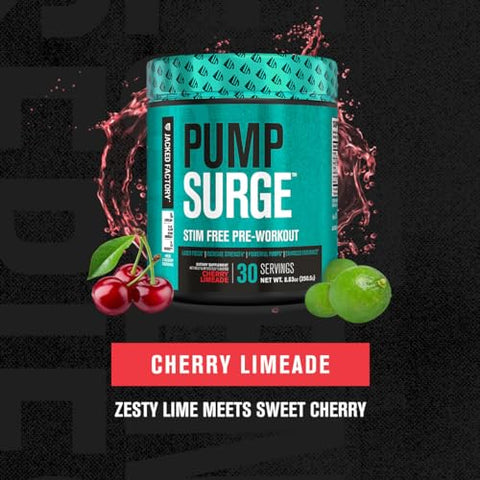 Pumpsurge Pré-Treino Sem Cafeína para Homens – Energia Explosiva e Foco Intenso | 300g - Jacked Factory