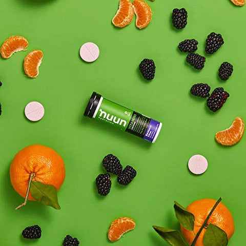 Vitamins Energy: Suplemento Diário de Energia de Amora e Citrus (4 Tubos com 12 Comprimidos) - Nuun