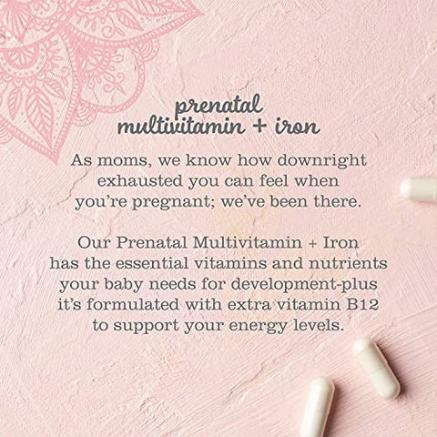 Mommy's Bliss - Mommy’s Bliss Prenatal Multivitamin com Ferro e Ácido Fólico, Apoia o Desenvolvimento do Bebê e o Sistema Imunológico da Mãe