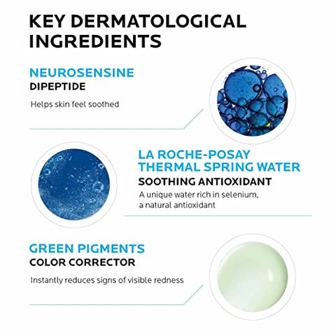 Toleriane Rosaliac AR Creme Redutor de Vermelhidão Visível | Creme Corretor de Cor para Pele Sensível com Pigmentos Verdes | Calmante e Hidratante | 40g - La Roche-Posay