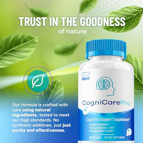 LIVORKA - Cognicare Pro – Fórmula Avançada em Cápsulas 180 Unidades para 3 Meses
