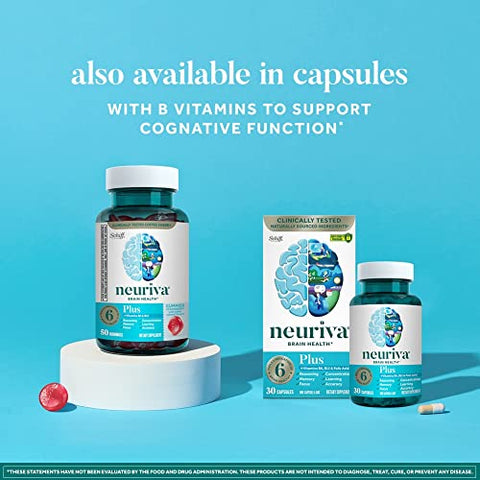 Gummies 50 ct (Pack of 2) – Melhora do Desempenho Cerebral – Embalagem Dupla - NEURIVA