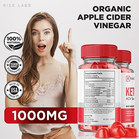 rize labs - KetoChews Gummies – Gomitas Keto ACV para Perda de Peso 525 MG – Fórmula Avançada de Gomas KetoChews ACV Gummy Barriga Dieta AC Gummies Avaliações (60 Gummies)