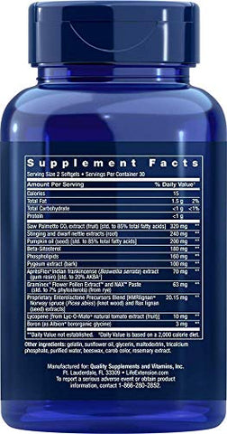 Ultra Prostate Softgels – 60 Cápsulas (Pacote com 2) | Fórmula Avançada para Saúde da Próstata - Life Extension