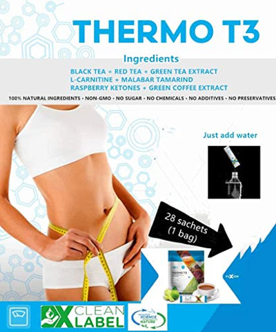 Fuxion Thermo T3 – Produtos de Saúde (28 Sticks, Thermo T3), 454g (Embalagem de 1) - Usoway