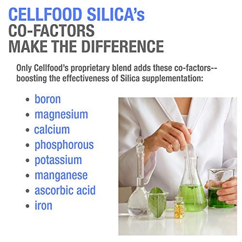 Essential Silica Fórmula Anti-Envelhecimento, 118 ml – Suporta ossos saudáveis, articulações, cabelos, pele, unhas e dentes - Cellfood