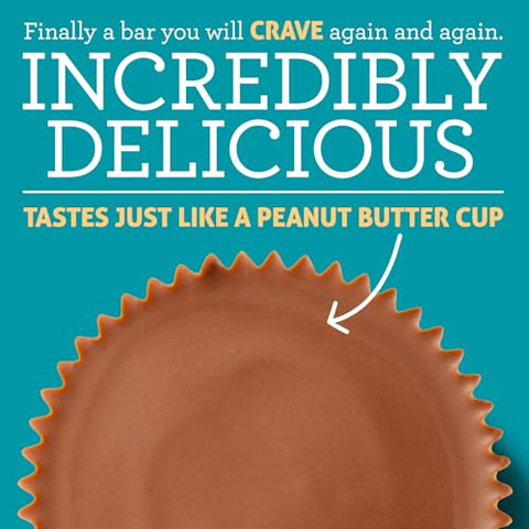 Crazy Richard's - Barra de Proteína Crazy Richard’s 100% Natural, Feita com Amendoim Real e Gotas de Chocolate Amargo, 16g de Proteína, Lanche Delicioso para Levar (8 Barras)
