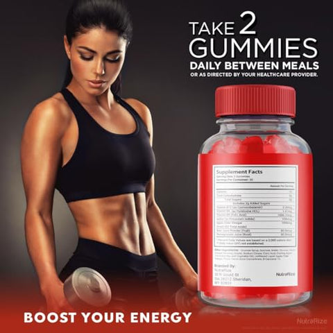 NutraRize - Gomas Pump Burn ACV – 2 Pacotes, Perda de Peso Avançada, Máxima Potência – 120 Gomitas
