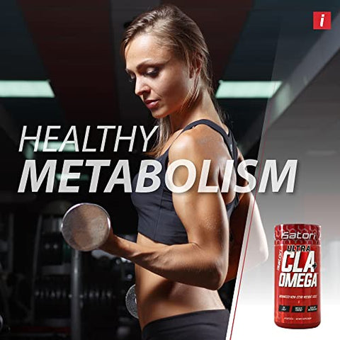 Ultra CLA – Óleo de Cártamo Ômega 3 6 9 Peixe Ácido Linoleico Conjugado – Perda de Peso Natural, Potencializador de Exercícios, Queimador de Gordura, Tonificador Muscular – Livre de Estimulantes – 100% Original - iSatori